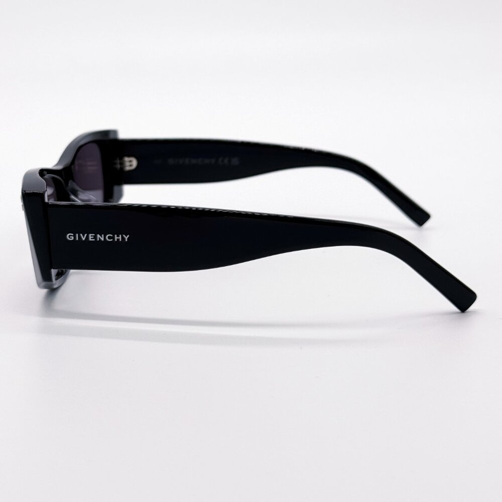 NEW GIVENCHY GV40048F 01A SHINY BLACK/GREY WOMEN SUNGLASSES GIVENCHY - Picture 7 of 9